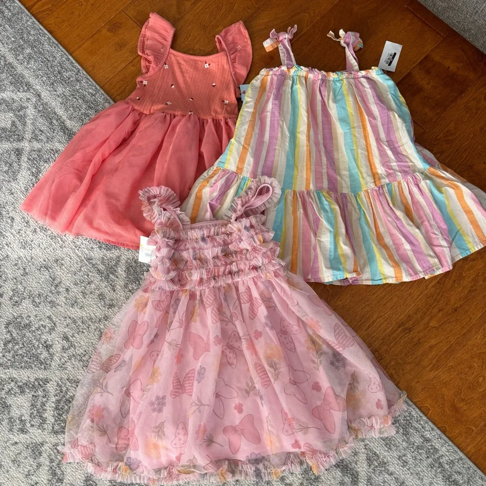 Cat & Jack dresses // Minnie Mouse Dress bundle 4T/5T - Picture 1 of 8